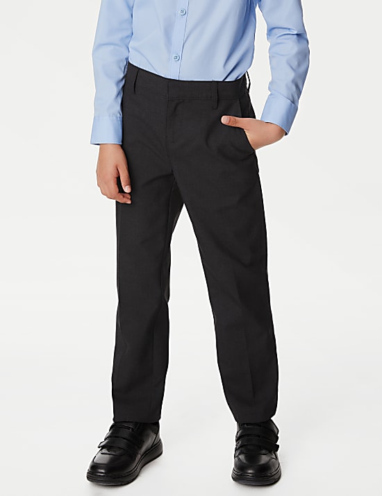 2pk Boys' Regular Leg School Trousers (2-18 Yrs)