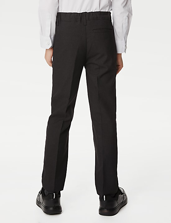 2pk Boys' Slim Leg School Trousers (2-18 Yrs)