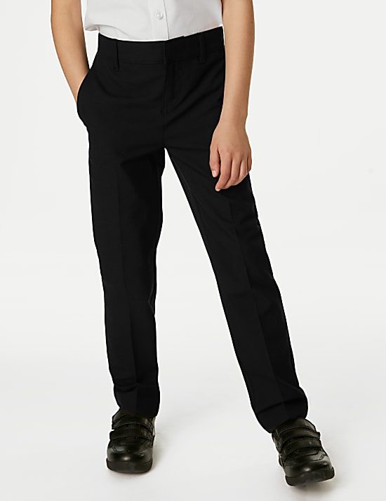 Boys' Regular Leg School Trousers (2-16 Yrs)