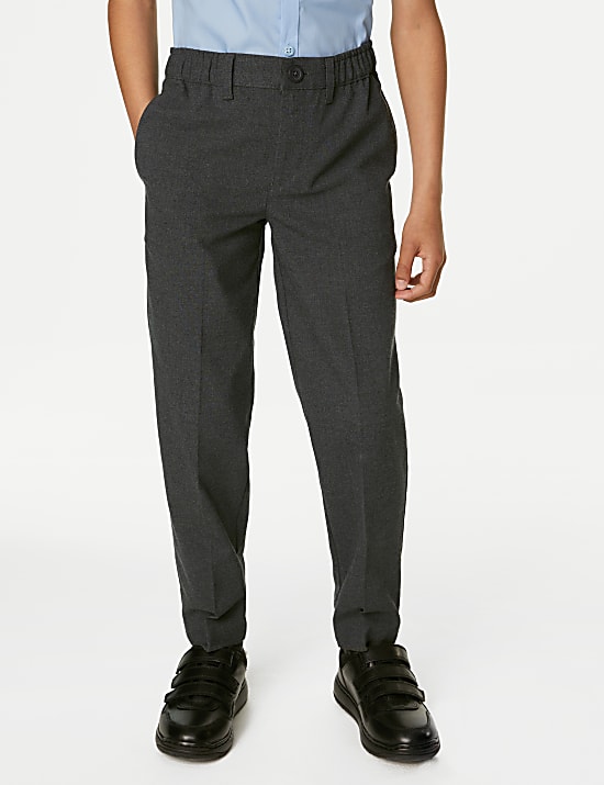 Boys' Relaxed Stretch School Trousers (2-18 Yrs)