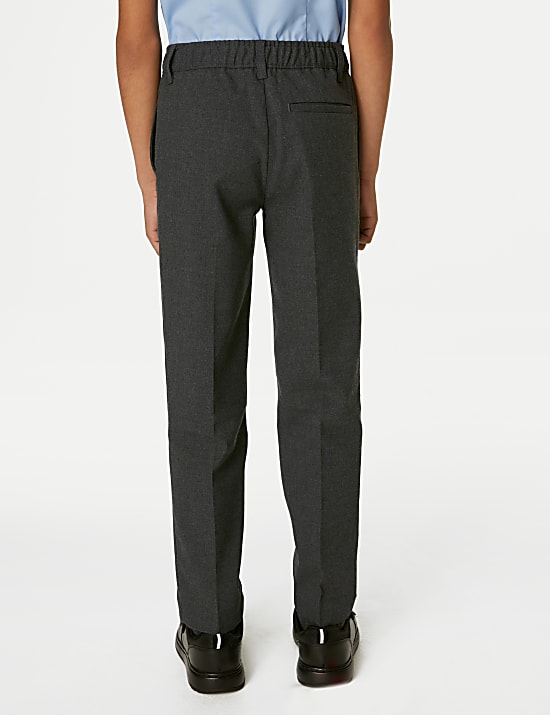 Boys' Relaxed Stretch School Trousers (2-18 Yrs)