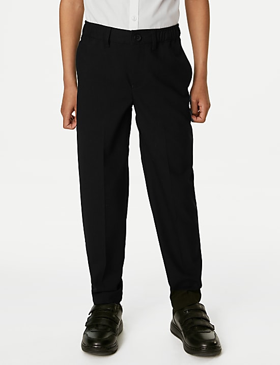 Boys' Relaxed Stretch School Trousers (2-18 Yrs)