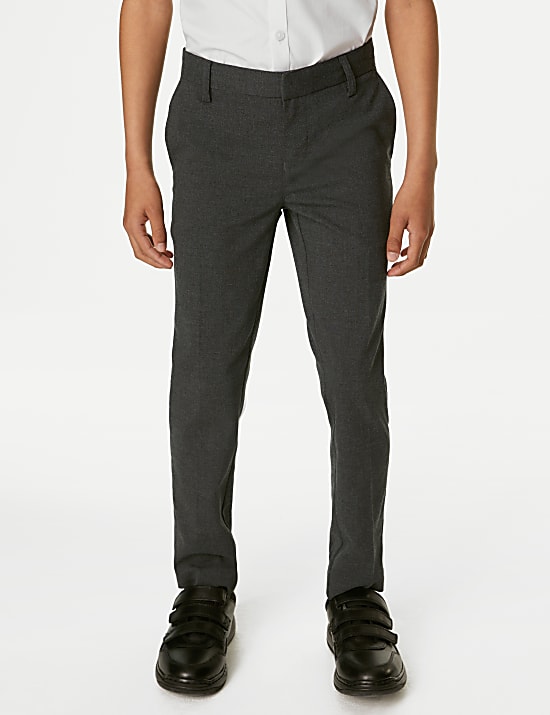 Boys' Skinny Leg School Trousers (2-18 Yrs)