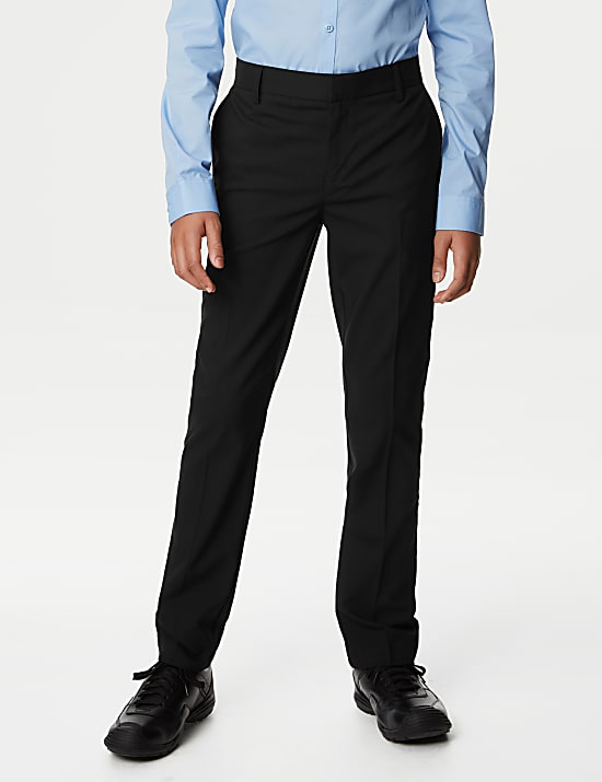 Pantalon garçon coupe skinny à taille ajustée, idéal pour l’école (du 2 au 18 ans)