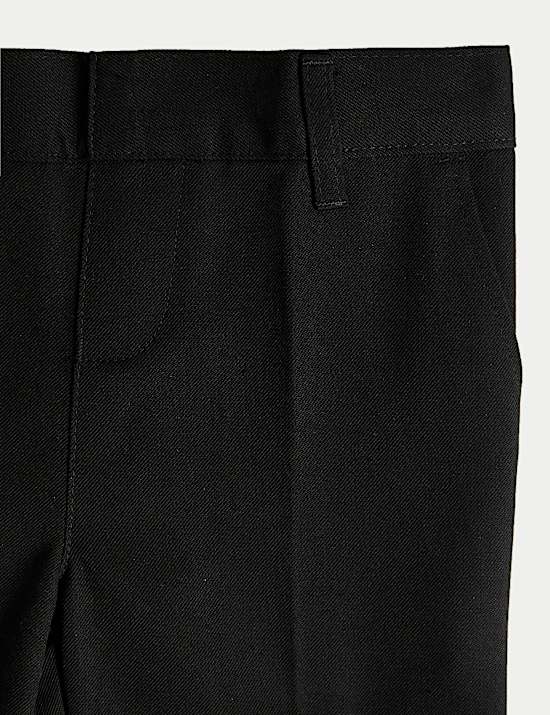 2pk Boys' Slim Leg School Trousers (2-18 Yrs)