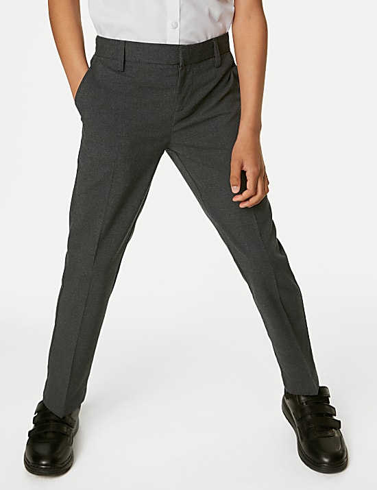 Boys’ Slim Leg School Trousers (2-18 Yrs)