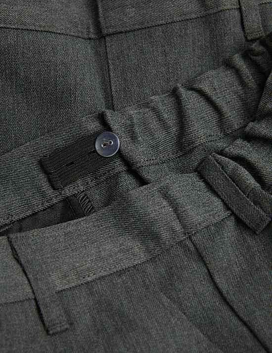 Pack de 2 pantalones cortos escolares para ni&ntilde;os en tallaje plus (4-15 a&ntilde;os)