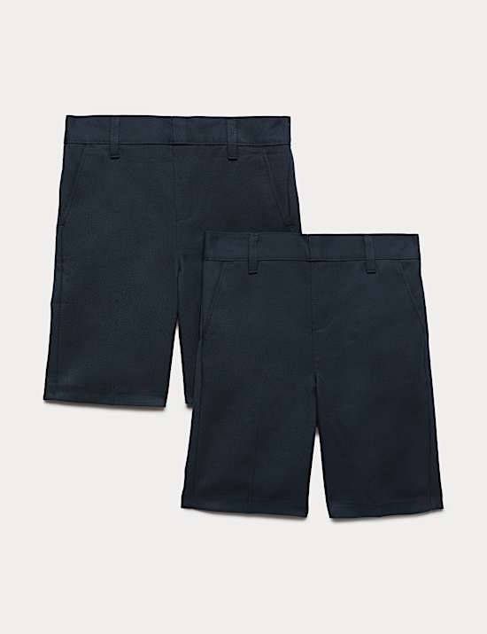 2er-Pack Schulshorts f&uuml;r Jungen mit schmalem Bein (2&ndash;14 J.)