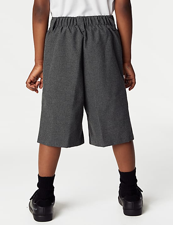 2pk Boys' Easy Dressing School Shorts (3-15 Yrs)