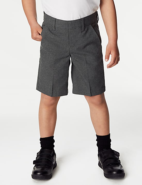 2pk Boys' Regular Leg School Shorts (2-14 Yrs)