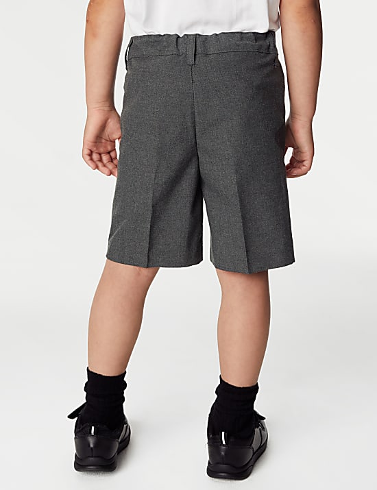 2pk Boys' Regular Leg School Shorts (2-14 Yrs)
