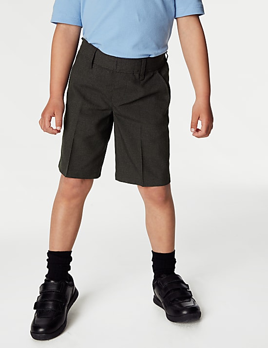 2pk Boys' Regular Leg School Shorts (2-14 Yrs)