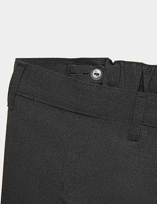 2 Pack Boys' Regular Leg School Shorts (2-14 Yrs)
