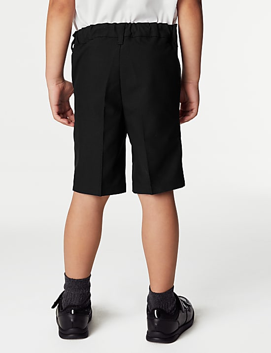 2pk Boys' Slim Leg School Shorts (2-14 Yrs)