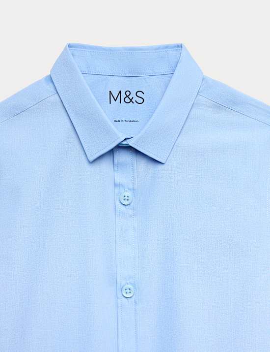 Lot de 3 chemises gar&ccedil;on coupe slim repassage facile, id&eacute;ales pour l&rsquo;&eacute;cole (du 2 au 16 ans)