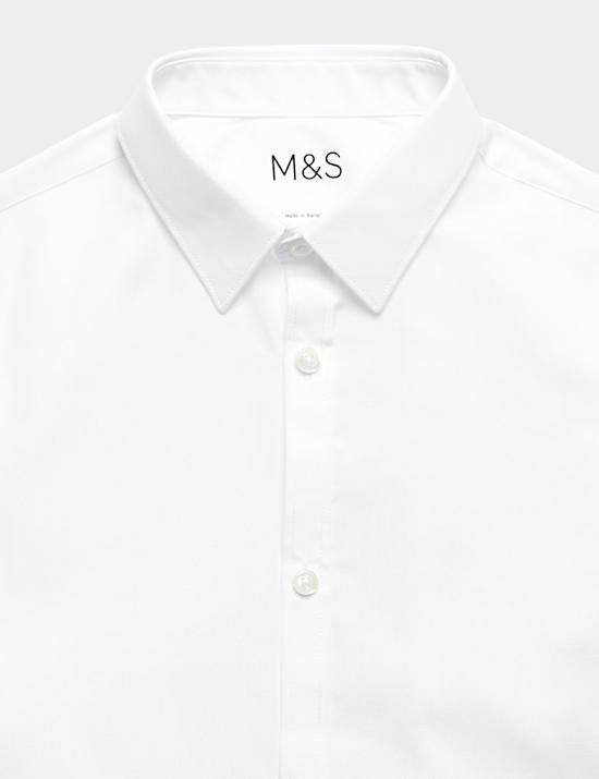 3 Pack Boys' Slim Fit Easy Iron School Shirts (2-16 Yrs)