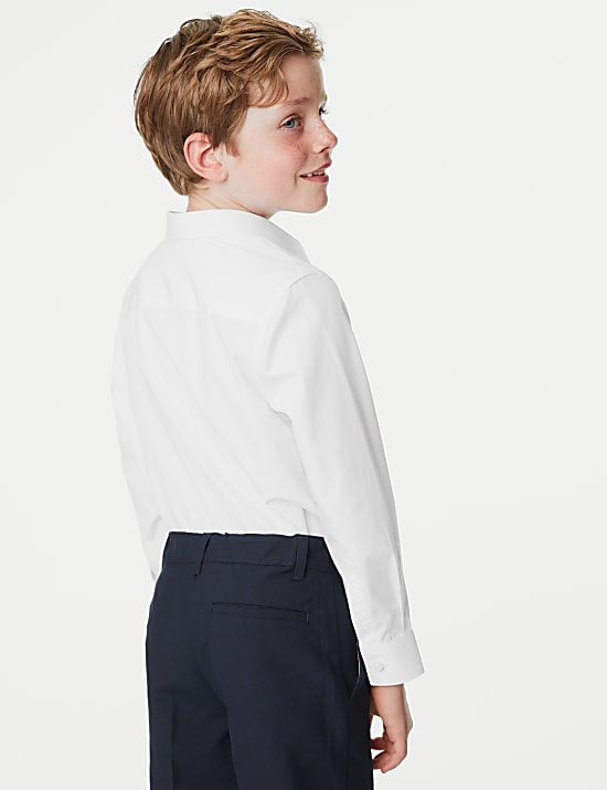 3pk Boys' Easy Iron School Shirts (2-16 Yrs)