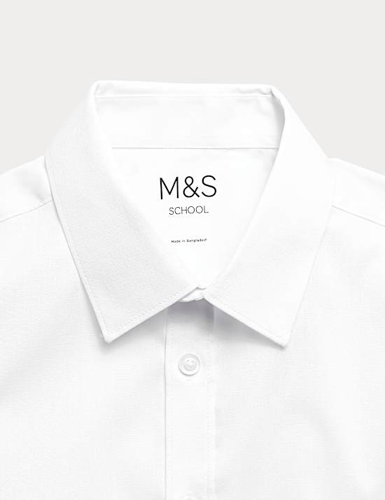 2 Pack Boys' Skinny Fit Stretch School Shirts (2-16 Yrs)