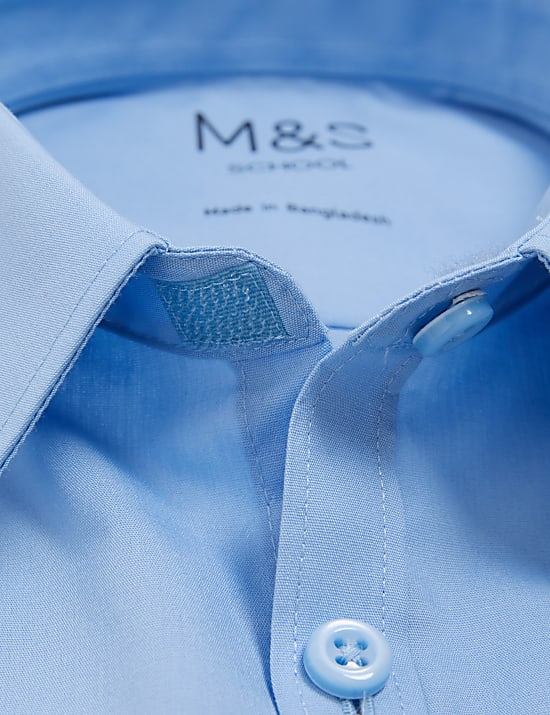 2 Pack Boys' Slim Fit Non-Iron School Shirts (2-18 Yrs)