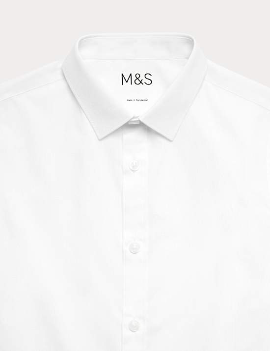 3 Pack Boys' Plus Fit Easy Iron School Shirts (4-18 Yrs)