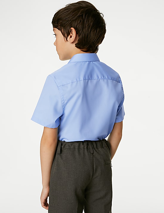 3pk Boys' Slim Easy Iron School Shirts (2-16 Yrs)