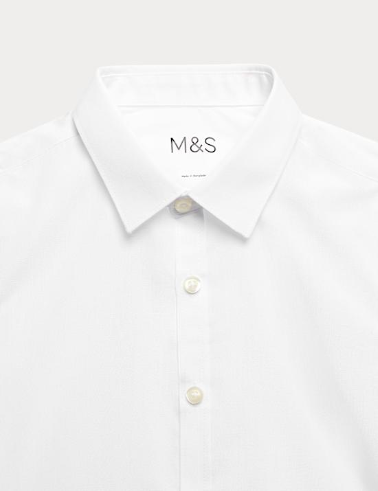 3 Pak Kemeja Sekolah Ramping Anak Laki-Laki Mudah Disetrika (2-16 Tahun)