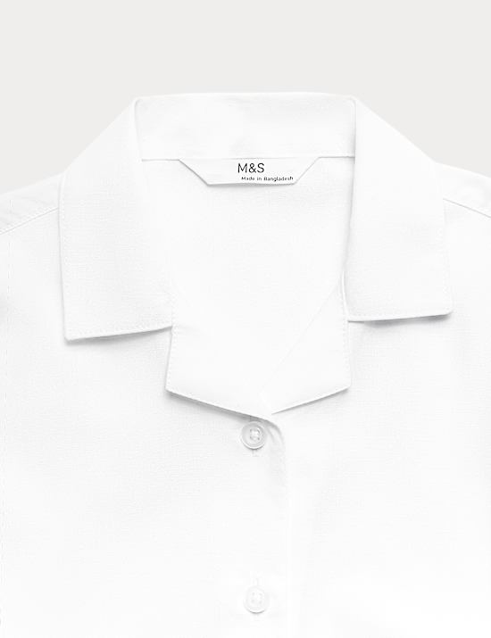2 Pack Girls' Easy Iron Revere School Shirts (2-16 Yrs)