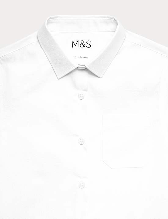 2 Pack Girls' Slim Fit Non-Iron School Shirts (2-18 Yrs)