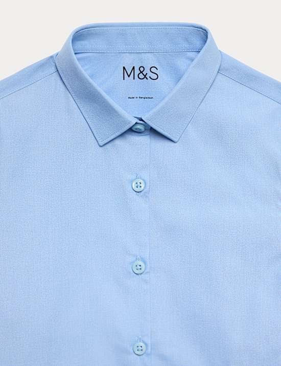 Sada 3 ks d&iacute;vč&iacute;ch &scaron;koln&iacute;ch ko&scaron;il &uacute;zk&eacute;ho střihu, snadn&eacute; žehlen&iacute; (2&ndash;16 let)