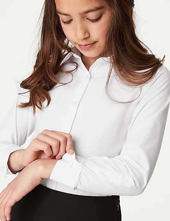 Lot de 3 chemises garçons coupe cintrée, repassage facile, idéales pour l’école (du 2 au 16 ans)