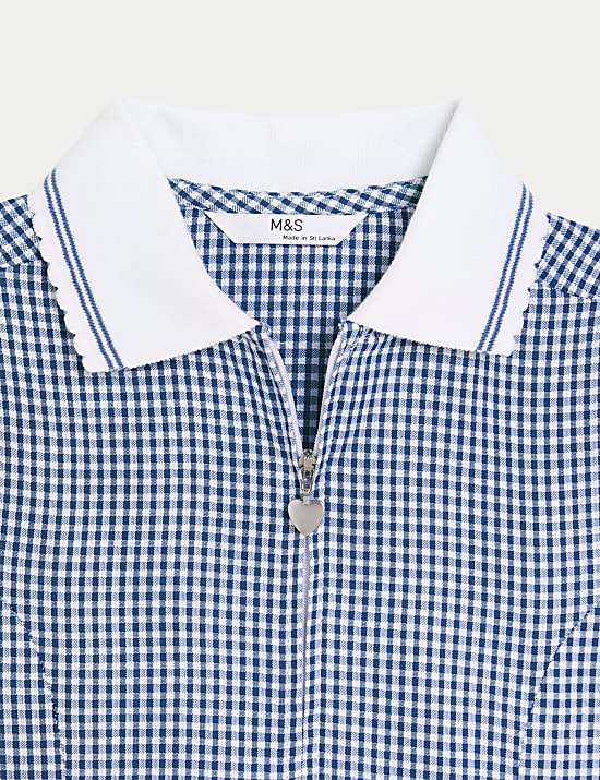 Girls' Gingham School Playsuit (2-14 Yrs)