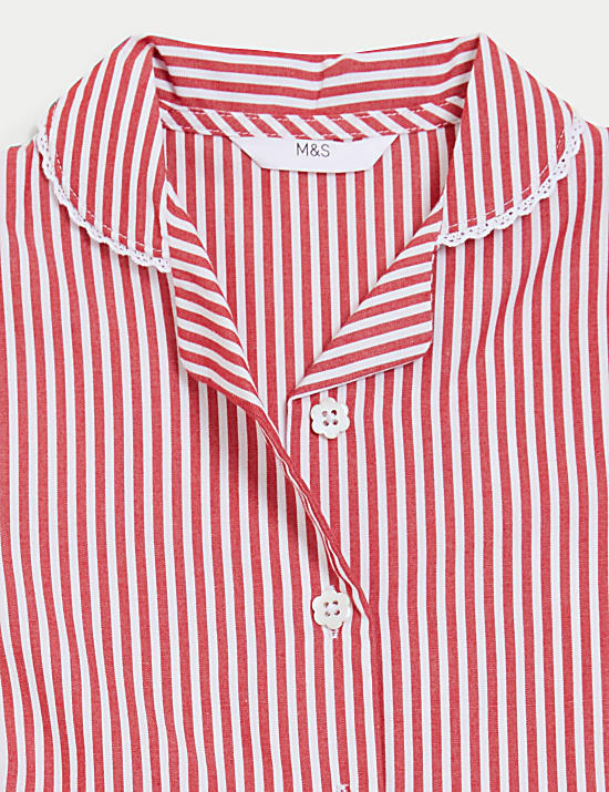 Girls' Pure Cotton Striped School Dress (2-14 Yrs)