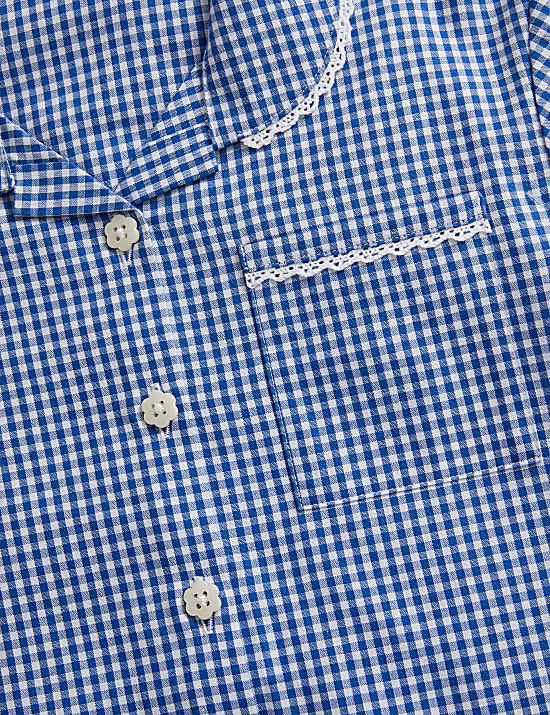 2pk Girls' Cotton Plus Fit School Dresses (4-14 Yrs)