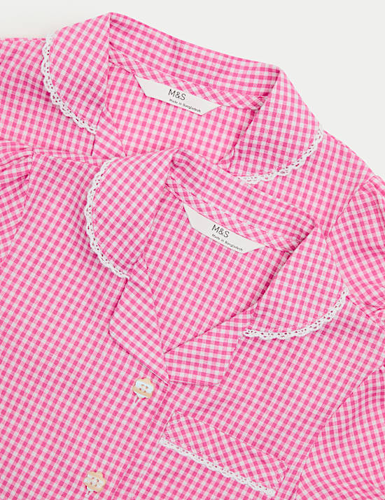 2 Pack Cotton Rich Gingham Dresses (2-14 Years)