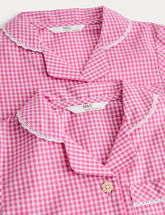 2 Pack Cotton Rich Gingham Dresses (2-14 Years)