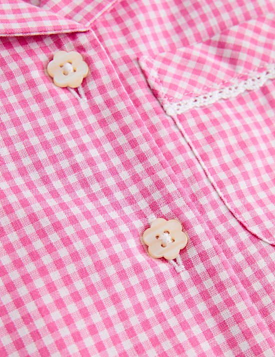 2 Pack Cotton Rich Gingham Dresses (2-14 Years)