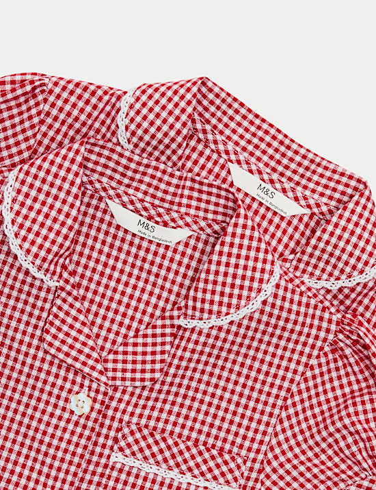 2 Pack Cotton Rich Gingham Dresses (2-14 Years)