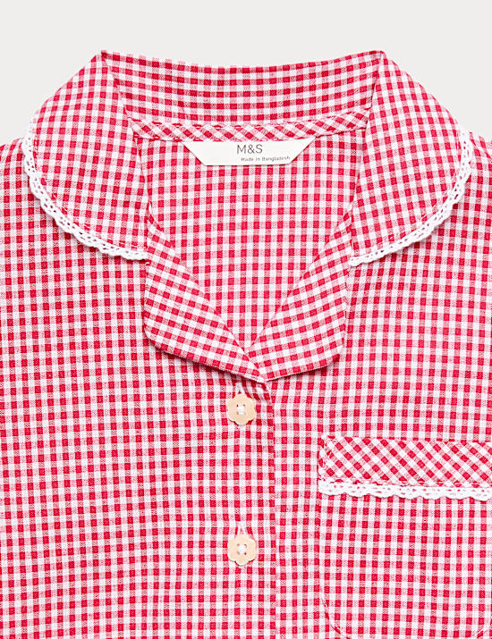 2 Pack Cotton Rich Gingham Dresses (2-14 Years)