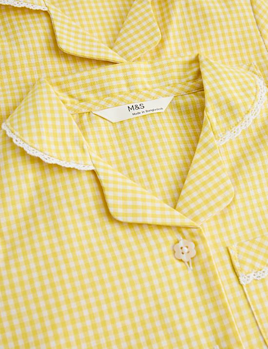 2 Kleider mit hohem Baumwollanteil und Gingham-Muster (2&ndash;14 J.)