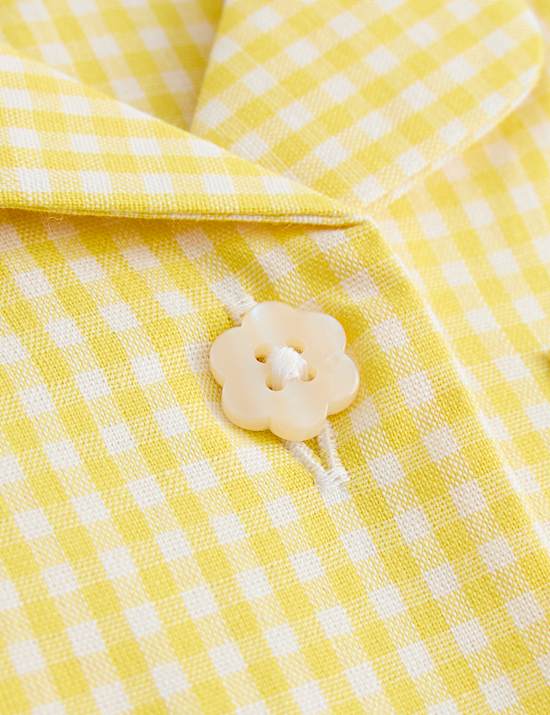 2 Kleider mit hohem Baumwollanteil und Gingham-Muster (2&ndash;14 J.)