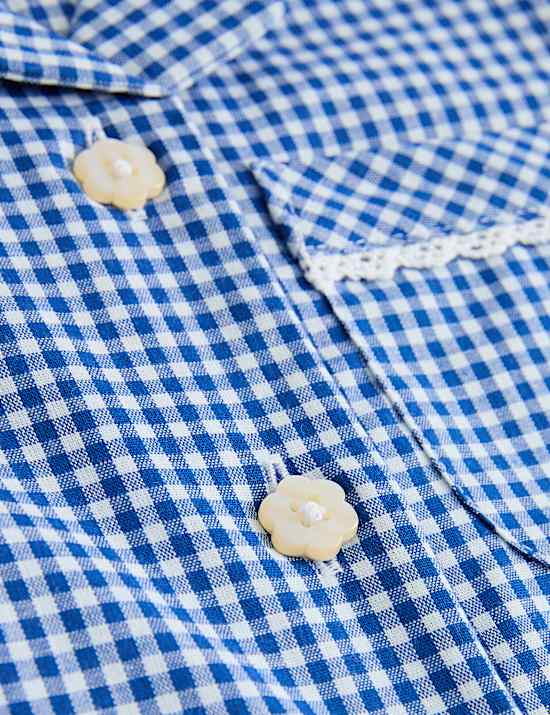 2 Pack Cotton Rich Gingham Dresses (2-14 Years)