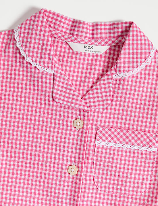 2 Pack Girls' Cotton Rich School Dresses (2-14 Yrs)