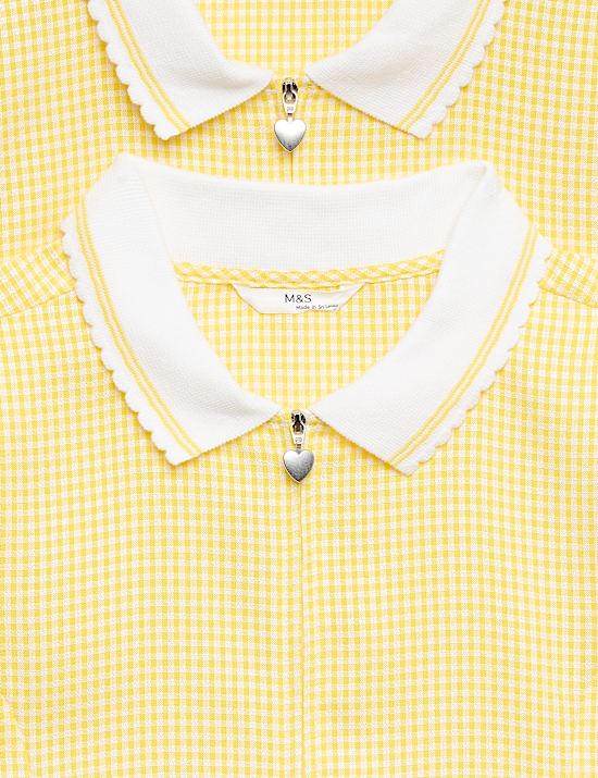 Pack de 2 vestidos escolares de vichy con cremallera (2-14 a&ntilde;os)