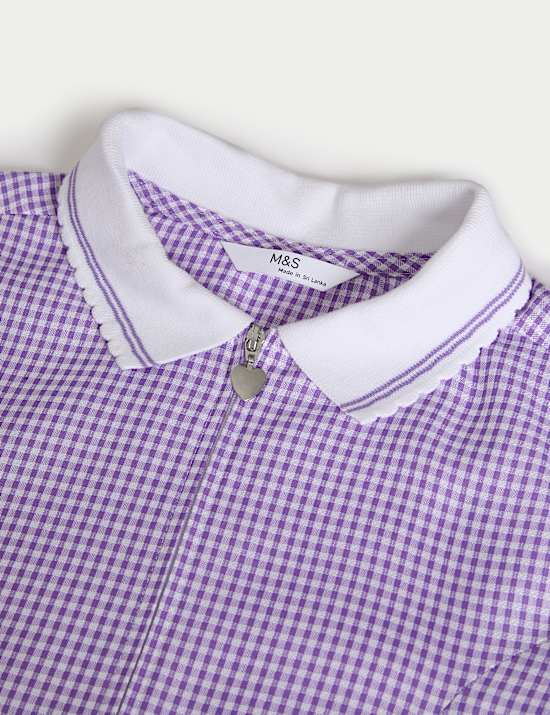 2pk Girls' Cotton Rich Gingham School Dress (2-14 Yrs)