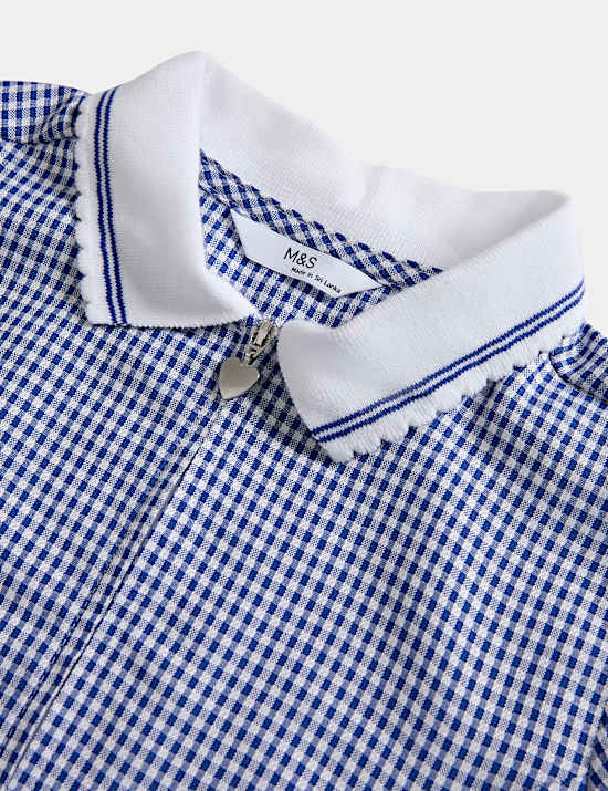 Pack de 2 vestidos escolares de algod&oacute;n de vichy para chicas (2-14 a&ntilde;os)