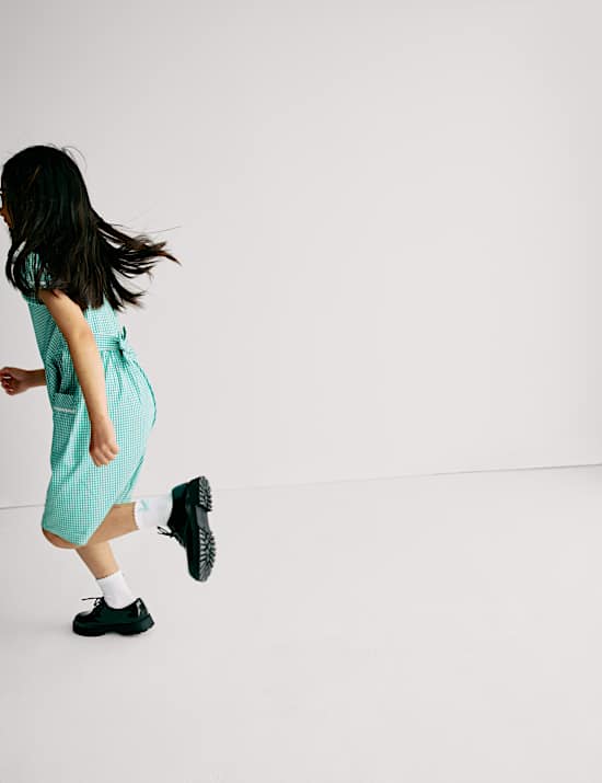 Kleid f&uuml;r die Schule aus reiner Baumwolle mit Gingham-Muster (2&ndash;14 Jahre)