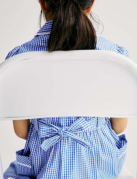 Kleid für die Schule aus reiner Baumwolle mit Gingham-Muster (2–14 Jahre)