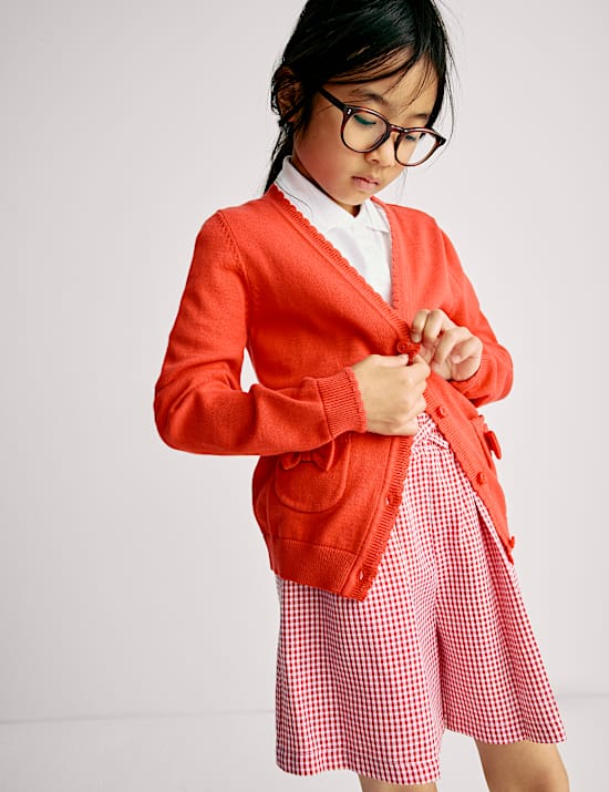 Girls' Gingham School Shorts (3-14 Yrs)