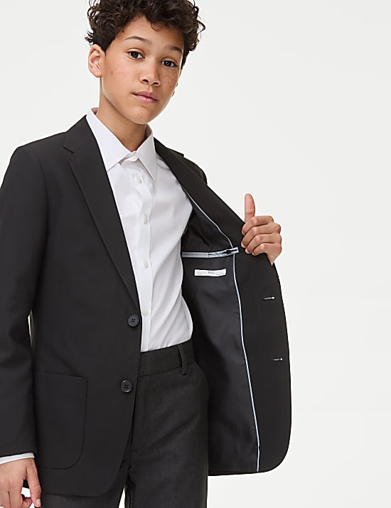 Blazer escolar ajustado para chicos (9-18 años)