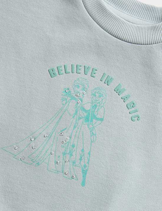 Cotton Rich Frozen&trade; Sequin Dress (2-8 Yrs)